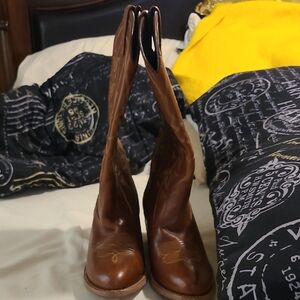 Ariat Brown Leather Heeled Boots
